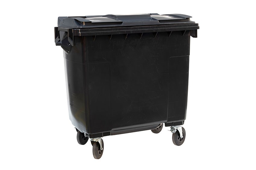 Maxi-container on 4 casters - 770l - coloured body + coloured lid 