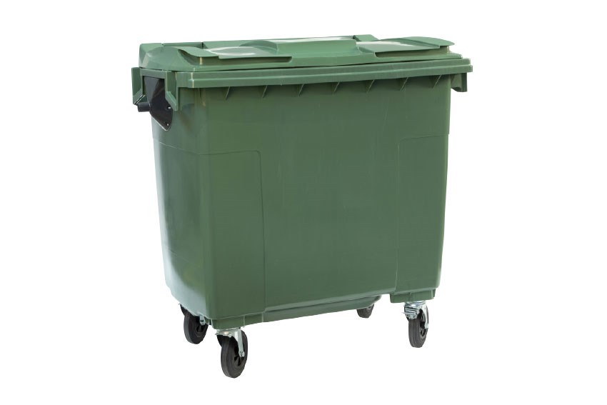 Maxi-container on 4 casters - 770l - coloured body + coloured lid 