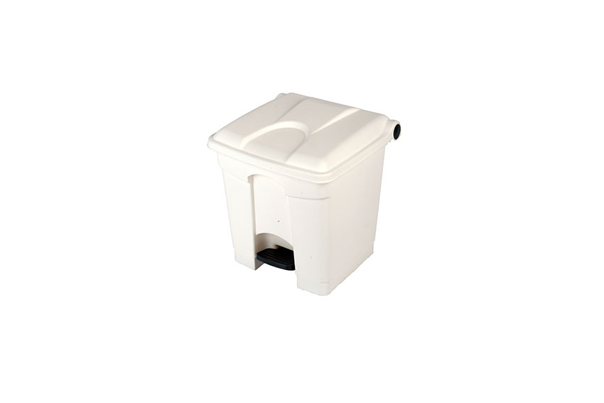 Rectangular step-on waste bin 30l - 410x398x435mm 