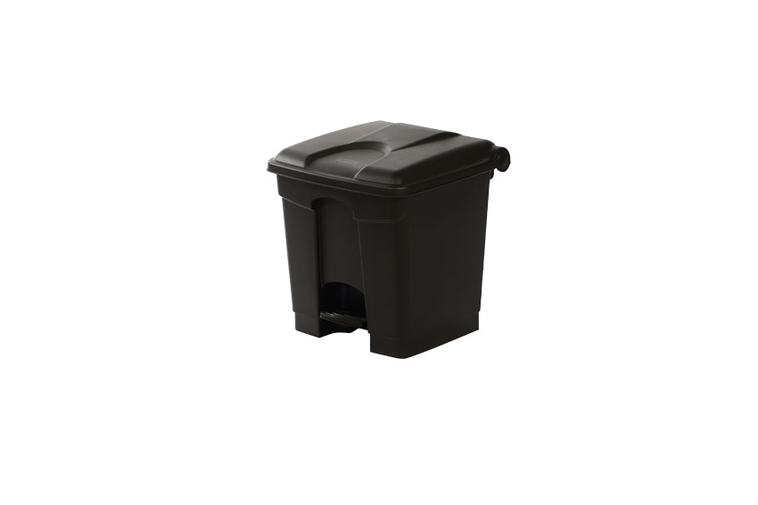 Rectangular step-on waste bin 30l - 410x398x435mm 