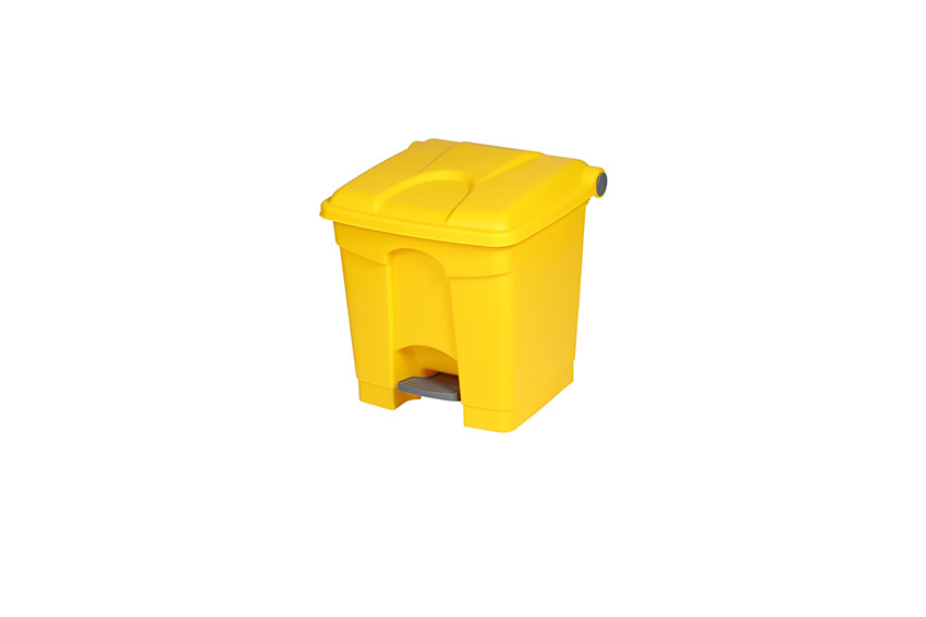 Rectangular step-on waste bin 30l - 410x398x435mm 