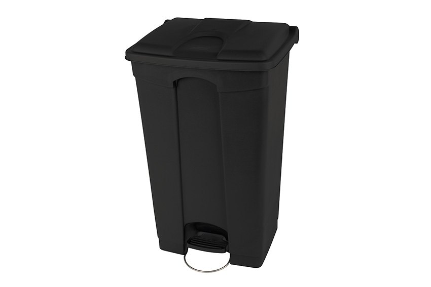 Rechteckiger Tretabfalleimer 90l - 500x412x820mm - 50% Recyclingmaterial 