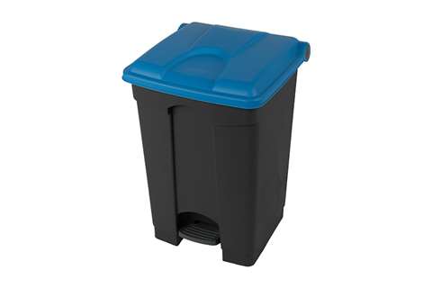 Rechteckiger Tretabfalleimer 45l - Recyclingkörper + Deckel 410x398x600mm